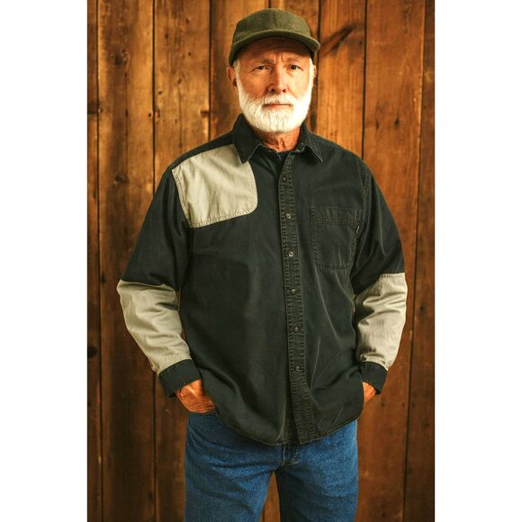 WOOLRICH Green Cream Button Up Chore Jacket Shirt Top  Mens Size XL - Picture 1 of 9